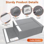 4 Pack Bed Sheet Storage Organizers - Grey