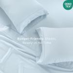 Soft Cotton Full Sheet Set - Light Blue 4-Piece