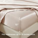 Bedsure King Satin Sheet Set - Soft & Silky