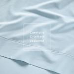 Soft Cotton Full Sheet Set - Light Blue 4-Piece