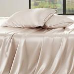 Bedsure King Satin Sheet Set - Soft & Silky