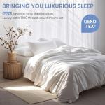 Luxury Egyptian Cotton Queen Sheet Set - White
