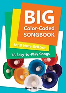 Big Color-Coded Songbook for 8 Note Bell Set