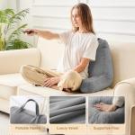 Velvet Reading Pillow for Comfortable Bed Sitting