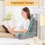 Velvet Reading Pillow for Comfortable Bed Sitting