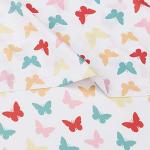 Kids' Multi-Color Butterfly Microfiber Twin Sheet Set