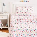Kids' Multi-Color Butterfly Microfiber Twin Sheet Set