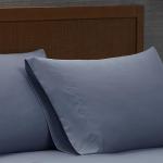 London Fog Blue Microfiber 4-Piece King Sheet Set