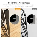 Miscoos Twin Metal Triple Bunk Bed Set