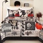 Evenhug Halloween Quilt Set King Size 4-Piece