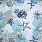 Dinjoy Coastal Quilt Set - Beach Themed Bedding