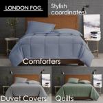 London Fog Blue Microfiber 4-Piece King Sheet Set