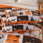 Halloween King Quilt Set with Spooky Designs