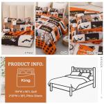 Halloween King Quilt Set with Spooky Designs