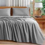 Luxury 100% Cotton Queen Sheet Set - Grey