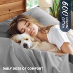 Luxury 100% Cotton Queen Sheet Set - Grey