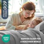 Luxury 100% Cotton Queen Sheet Set - Grey