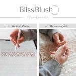 BlissBlush Cream Boho Throw Pillow Cover 14x36