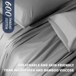 Luxury 100% Cotton Queen Sheet Set - Grey