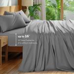 Luxury 100% Cotton Queen Sheet Set - Grey