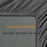SONORO KATE King Bed Sheet Set - Dark Grey