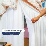 Cottingon Twin XL Bed Skirt, White Microfiber