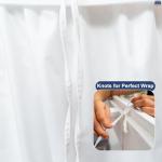Cottingon Twin XL Bed Skirt, White Microfiber