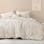 Beige California King Tufted Comforter Set