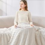 Cozy Cream Fleece Throw Blanket - 50"x60