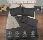 Utopia Bedding Queen Grey Comforter Set, 3 Pieces