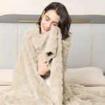 Cozy Khaki Fleece Throw Blanket for All Occasions