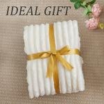 Cozy Cream Fleece Throw Blanket - 50"x60