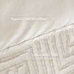Beige California King Tufted Comforter Set
