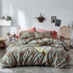 Bohemia King Duvet Cover Set in Green Gold