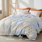Reversible Vintage Floral Queen Duvet Cover Set
