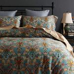 Bohemia King Duvet Cover Set in Green Gold