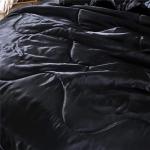 Silky Satin Queen Comforter Set with Pillow Covers