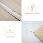 Queen Size 3-Piece Cotton Duvet Cover Set