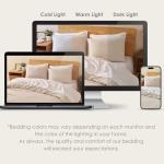 DAPU 100% Linen King Duvet Cover Set