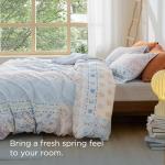 Reversible Vintage Floral Queen Duvet Cover Set