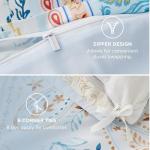 Reversible Vintage Floral Queen Duvet Cover Set