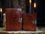 The Lord Of The Rings Book Hobbit lotr gifts Books Leather Journal lord of the rings decor Jrr tolkien books lord of the rings merch Book set Hardcover Merchandise Bookends Illustrated Edition ring gift (BROWN EMBOSSED, 7X5)