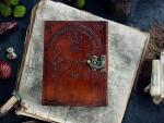 The Lord Of The Rings Book Hobbit lotr gifts Books Leather Journal lord of the rings decor Jrr tolkien books lord of the rings merch Book set Hardcover Merchandise Bookends Illustrated Edition ring gift (BROWN EMBOSSED, 7X5)
