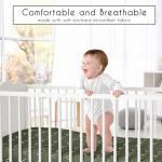Sweet Jojo Designs 4-Piece Baby Crib Bedding Set (Boho Chic) for Boys or Girls, Infants/Nursery incl. Cotton Blanket, Fitted Sheet, Skirt, Diaper Stacker (Sage Green, Gender Neutral, Unisex Farmhouse)