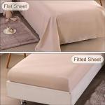 Wowelife 4 Pieces Toddler Bedding Sets for Girls Boys Beige Toddler Bed Set Double Ruffles Boho Bohemian Jacquard Kids Bed in a Bag Includes Comforter, Fitted Sheet, Top Sheet and Pillowcase
