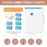 8 Pack XXL Jumbo Vacuum Storage Bags, Extra Large Vacuum Seal Bags for Comforters, Bedding, Blanket Storage, Giant Space Saver Bags for Huge Stuffed Toy(47.2x35 in)