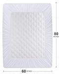 Utopia Bedding Waterproof Mattress Protector, Queen Mattress Pad, Quilted Fitted Cover Stretches up to 16 Inches Deep (White)
