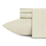 California Design Den King Sheets - Luxury 600 Thread Count 100% Sateen Bed Sheets Set, Extra Deep Pocket, Hotel Quality, Better Than Egyptian Cotton - Ivory