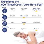 California Design Den King Sheets - Luxury 600 Thread Count 100% Sateen Bed Sheets Set, Extra Deep Pocket, Hotel Quality, Better Than Egyptian Cotton - Ivory