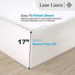 LANE LINEN 100% Egyptian Cotton California King Sheet Sets, Soft & Comfy Luxury Hotel Like Thick Fully Elasticized Bed Sheets, No Pill Fade Resistant Oeko Tex Certfied Cal King Sheets- White